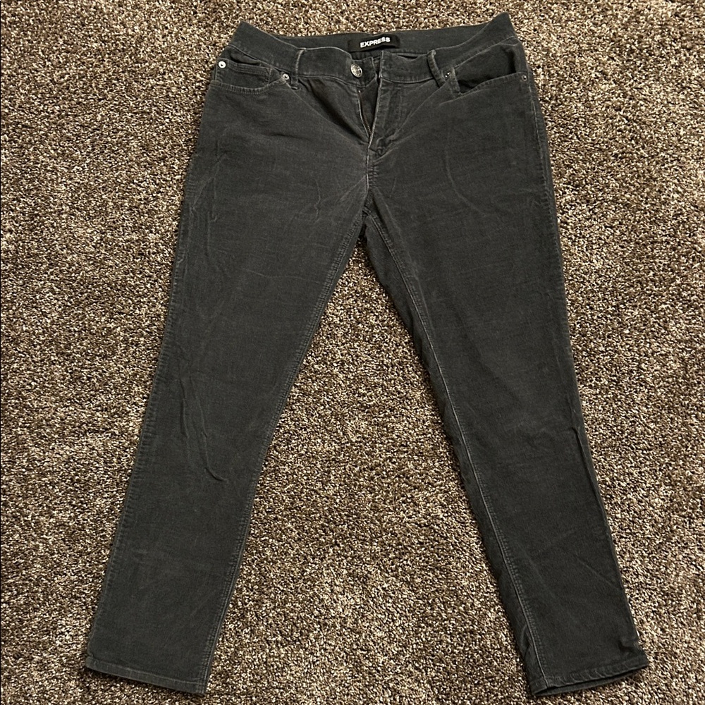 Express Charcoal Skinny Jeans